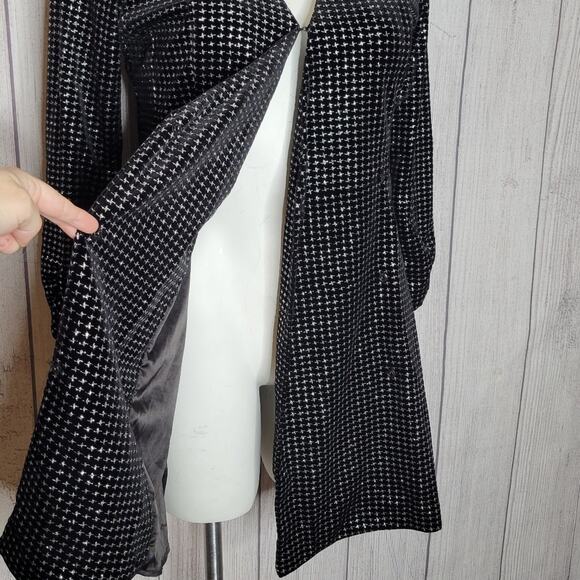 ASTR The Label Black Velvet & Silver Career Corporate Blazer Dress, size XL - Picture 6 of 7